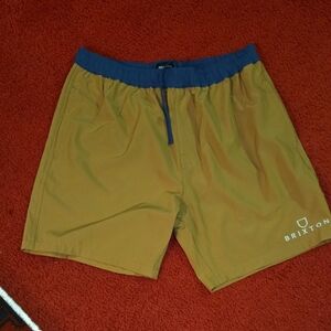 Brixton Tan and Navy Shorts